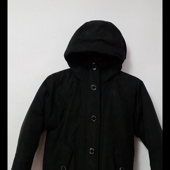 THE NORTH FACE BLACK HEAVY SHORT COAT SZ XS/TP - Picture 6 of 8